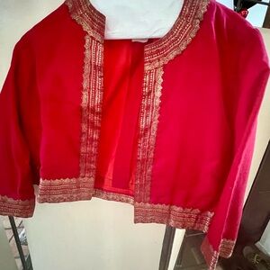 Red Jacket with Gold Embroidery
